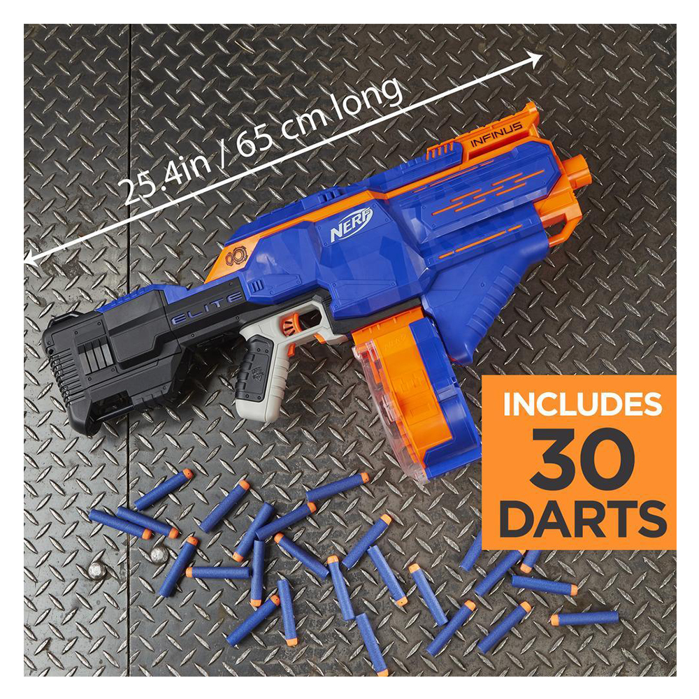 Buy Nerf - N-Strike Elite Infinus - Blue & Orange Online | Mumzworld
