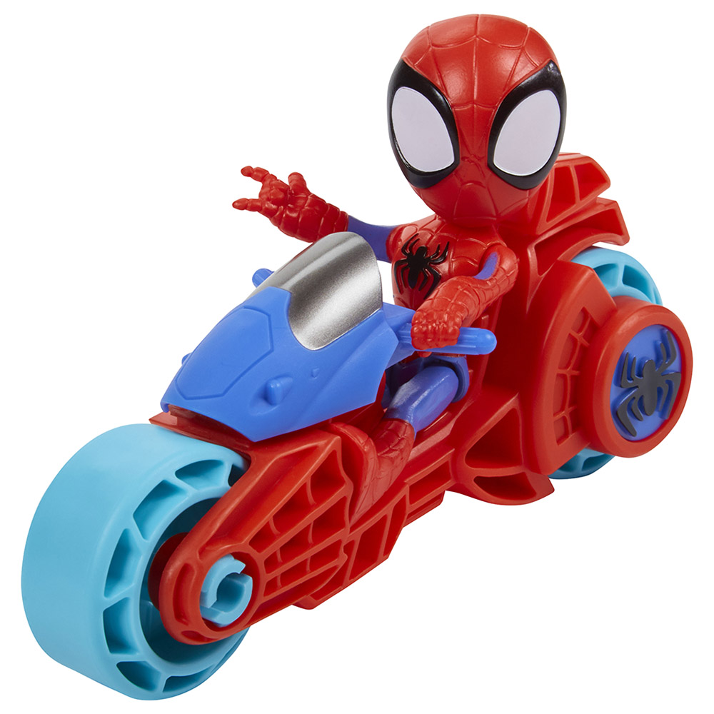 Spiderman - Spidey Action Figure With Toy Motorcycle