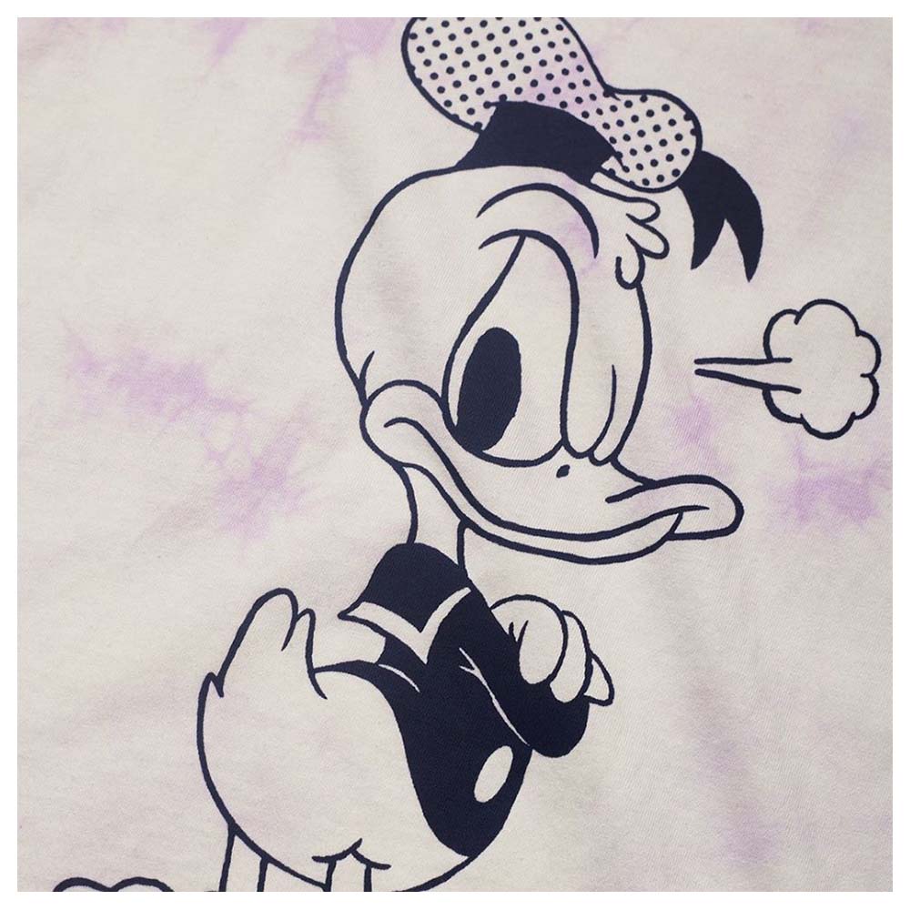 The Souled Store - Donald Duck Tie Dye Oversized T-Shirt - Purple