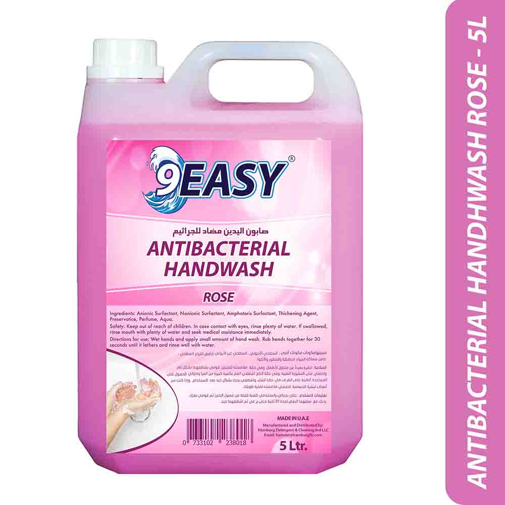 9EASY - Antibacterial Hand Wash Rose 5L