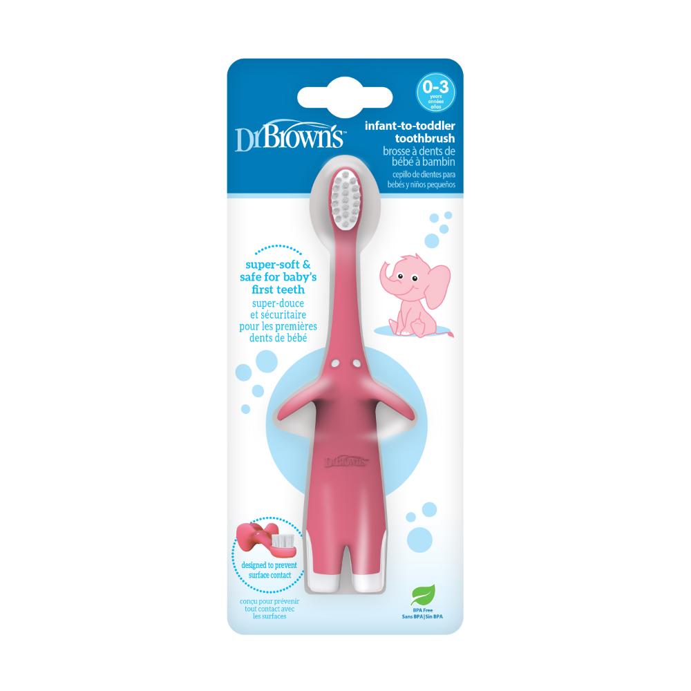 Dr. Brown's - Infant-to-Toddler Toothbrush Pink