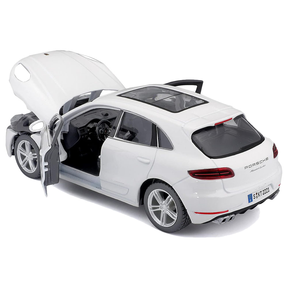 Bburago - 1/24 Porsche Macan Diecast Toy Car - White