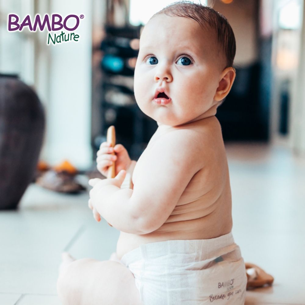 Bambo Nature Eco-Friendly Diapers, Size 4, 7-14Kg, 54Diapers,Value Pack