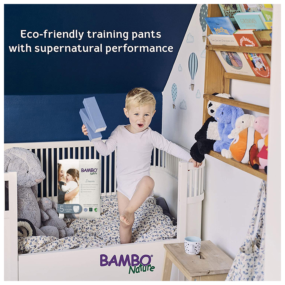 Bambo Nature - Eco-Friendly Diaper Pants, Size 4, 7-14kg 66 pcs, Extra Value Pack
