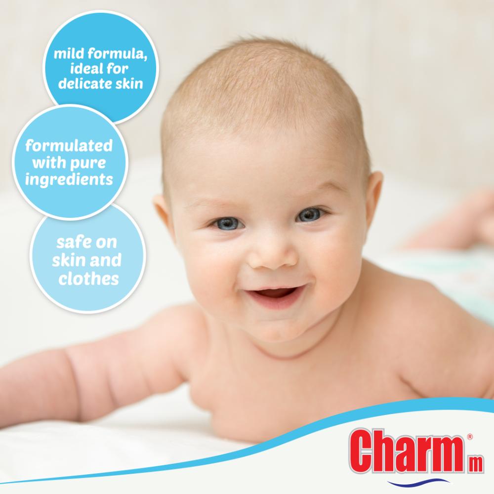 Charmm Sensitive Liquid Detergent For Baby's Laundry - 1 L - 2pcs