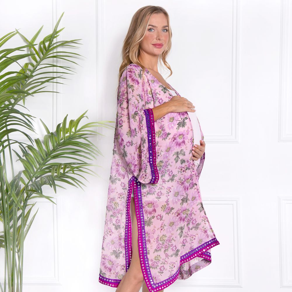 Blush - Chiffon Coverup - Purple