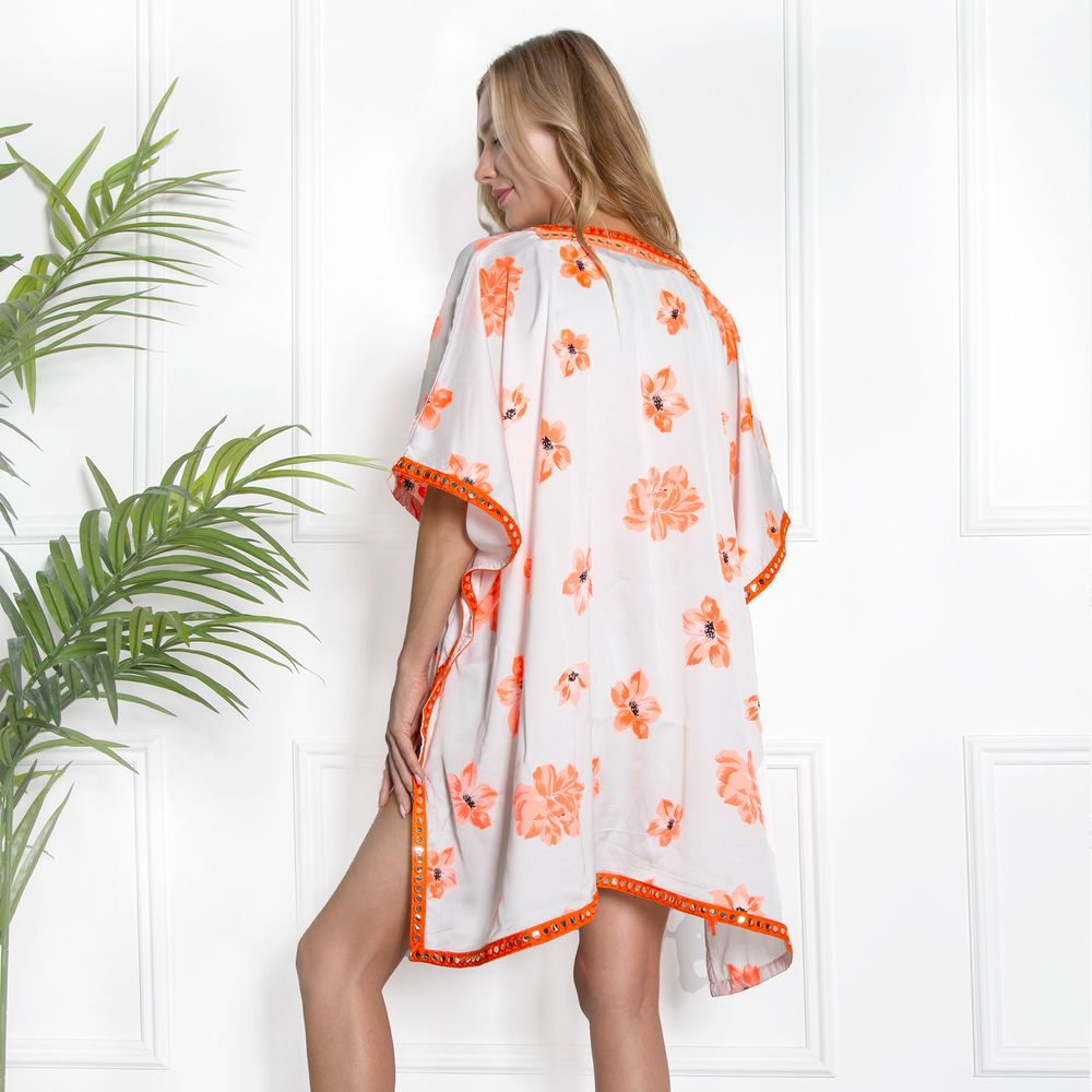 Blush - Handkerchief Style Coverup - Orange