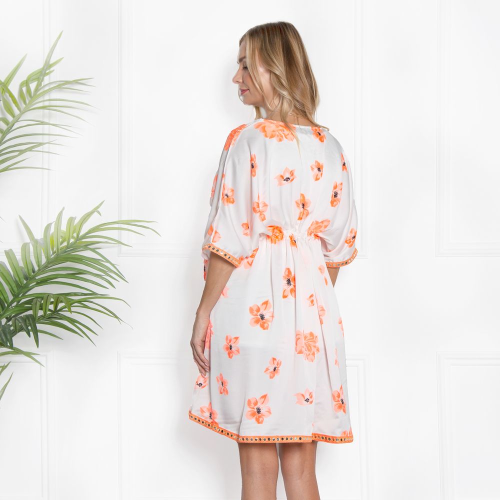 Blush - Front Open Coverup - Orange 