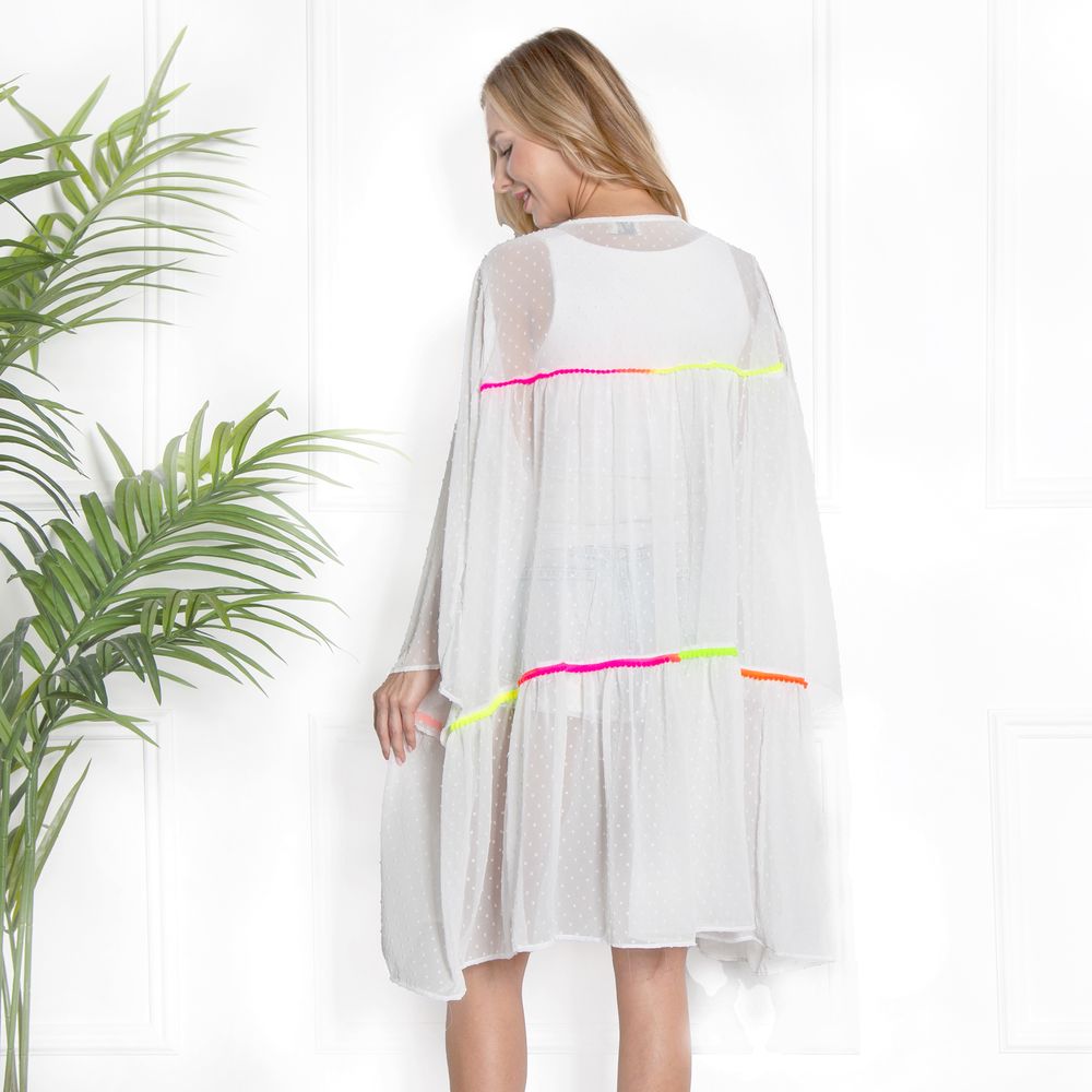 Blush - Sheer Coverup - White 