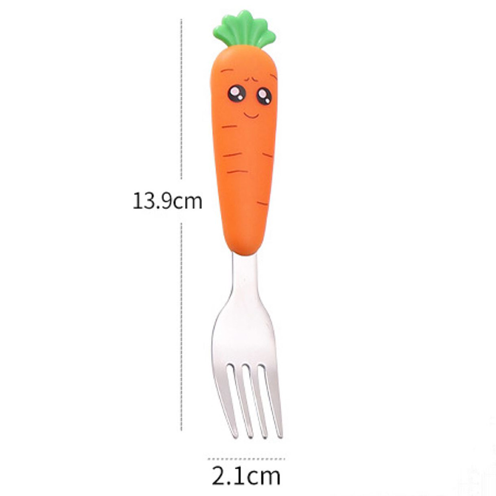 Highland 2pc-Set Carrot Kid's Cutlery Set