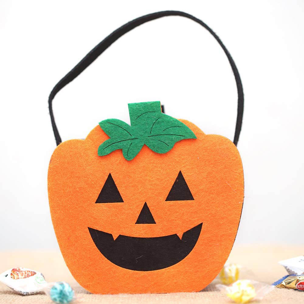 Highland Pumpkin Felt Basket For Halloween 3Pcs-Set