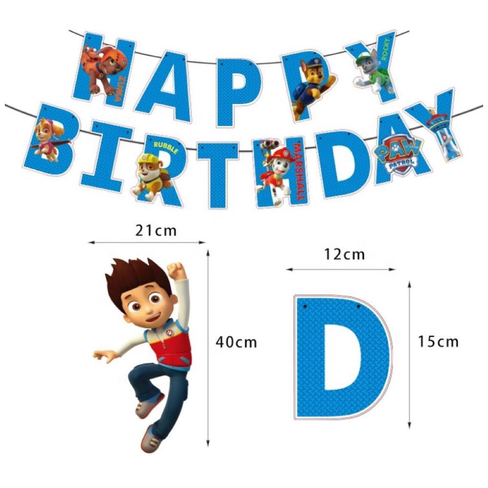 Highland - Paw Patrol theme Birthday Decoration Set