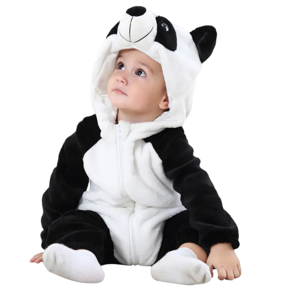 Highland - Kids Panda Romper Animal Costume - Black & White