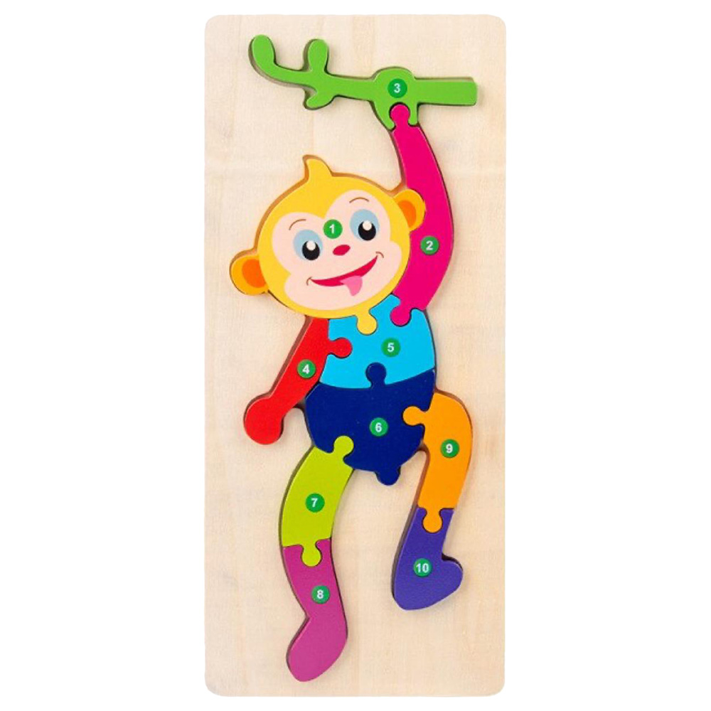Highland - Monkey 3D Puzzle Early Learning Toy