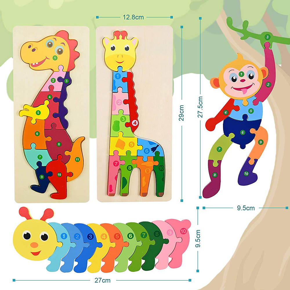 Highland - Monkey 3D Puzzle Early Learning Toy