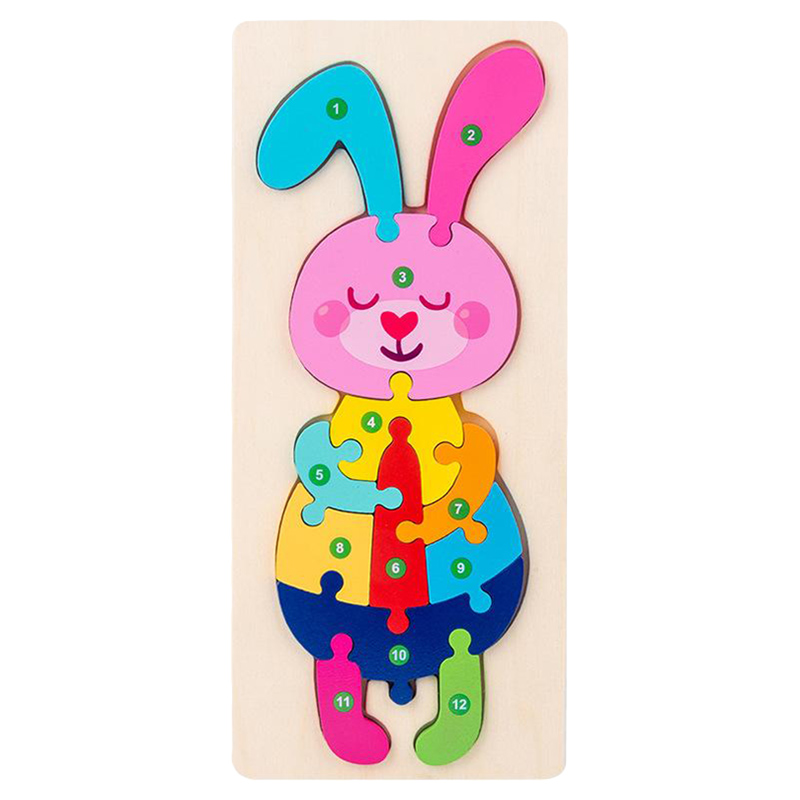 Highland - Rabbit 3D Puzzle Early Learning Toy
