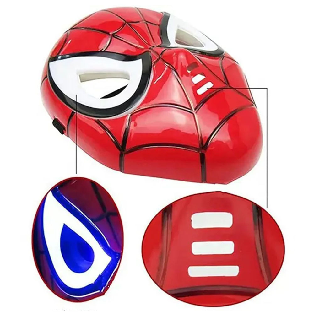 Highland - LED Spider-Man Halloween Mask - Red