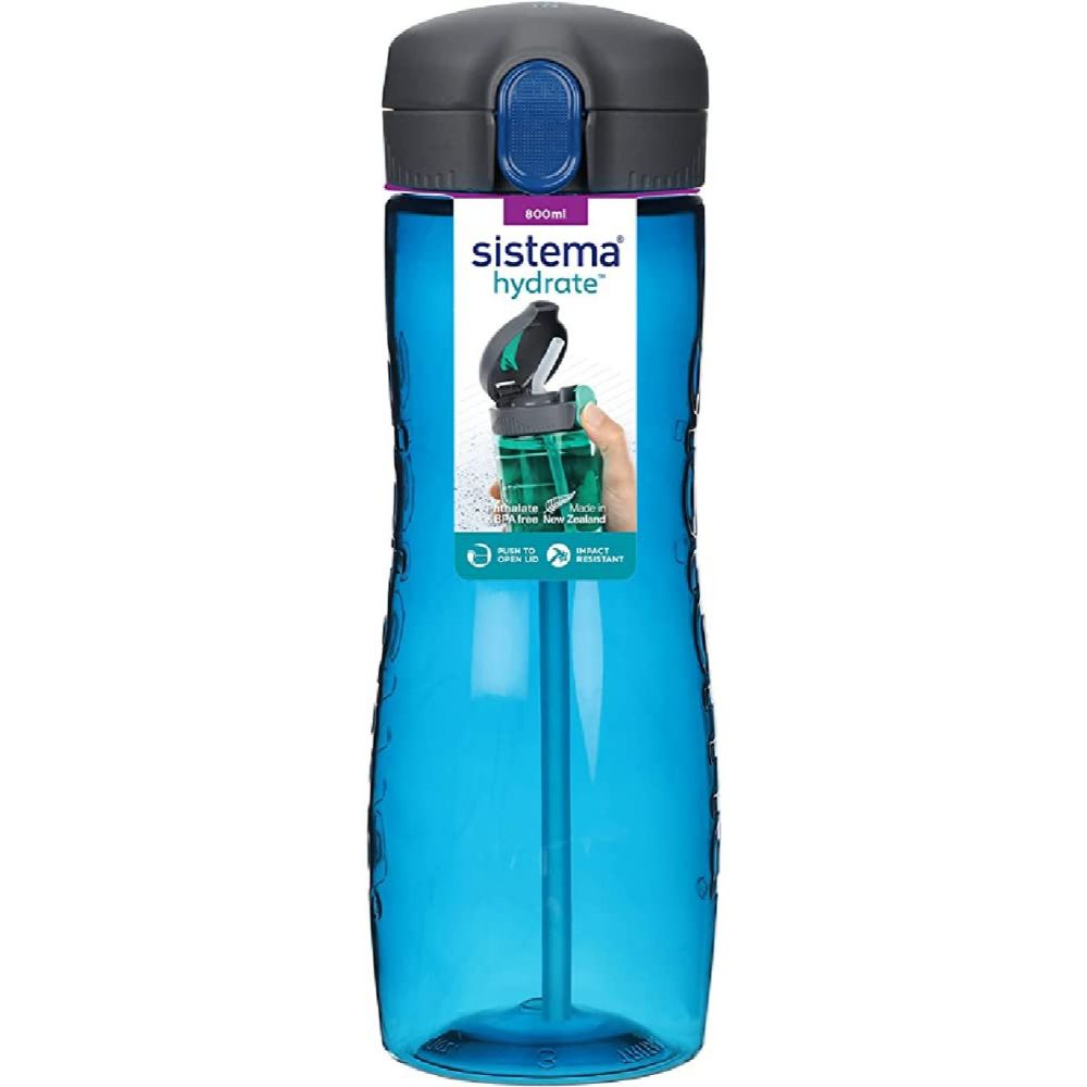 Sistema - Tritan Quick Flip Bottle - Blue - 800ml