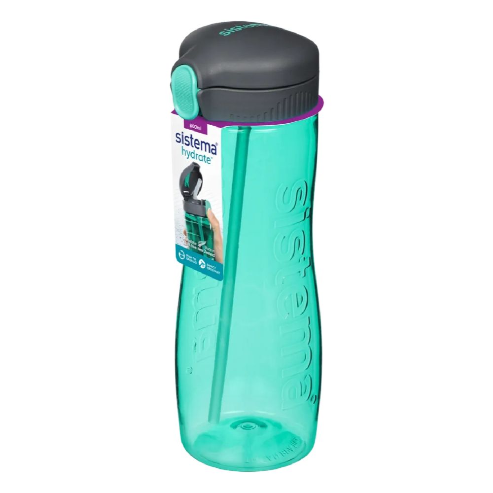 Sistema - Tritan Quick Flip Bottle - Green - 800ml