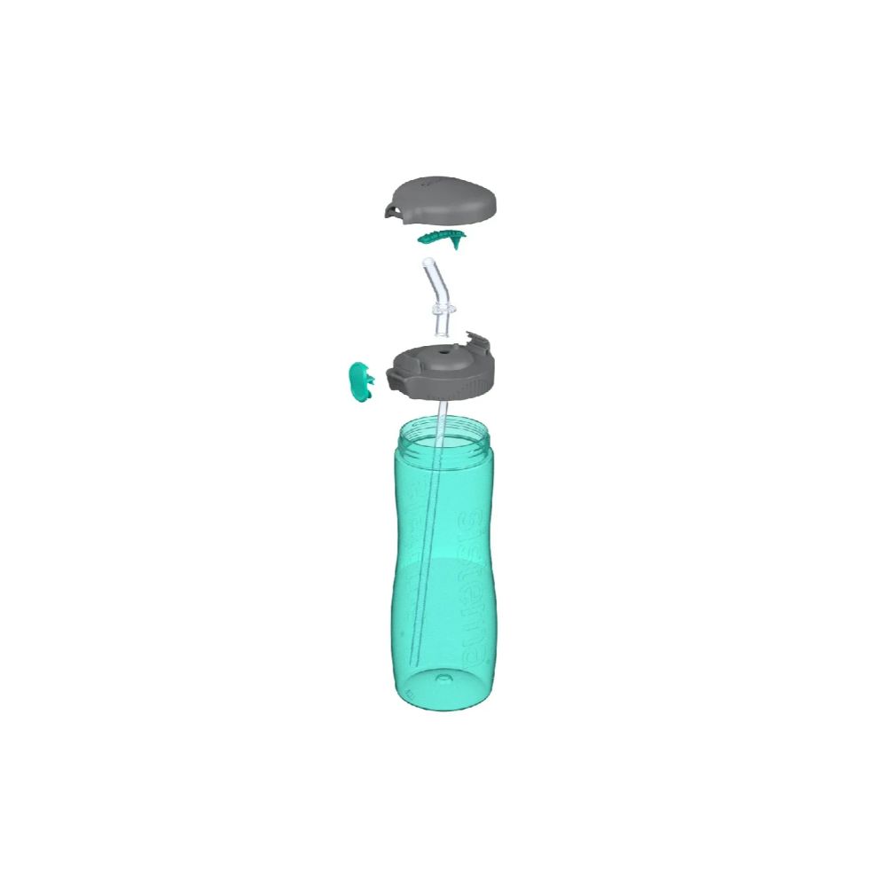 Sistema - Tritan Quick Flip Bottle - Green - 800ml
