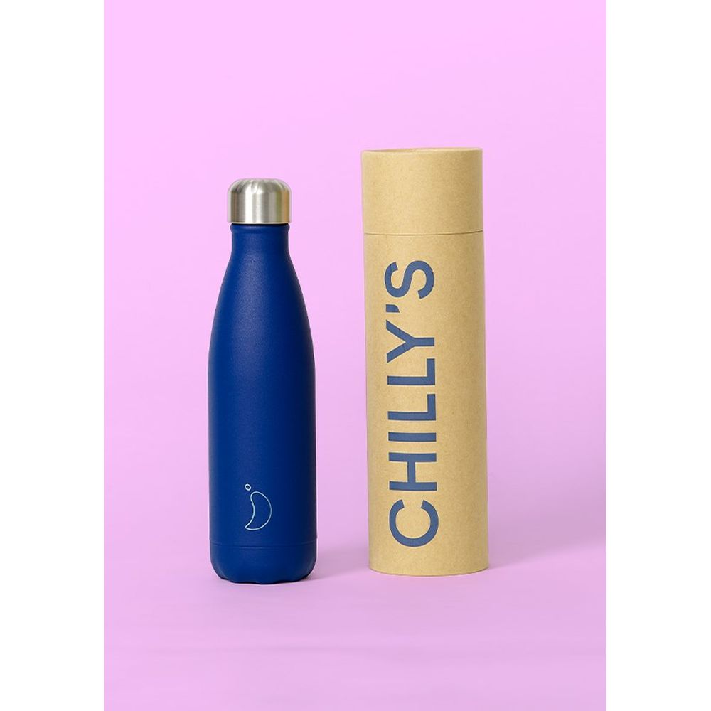 Chillys - Matte Bottle - All Blue - 500ml