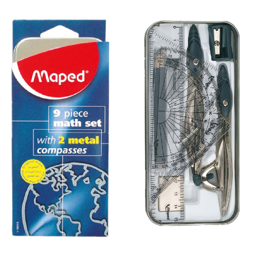 Maped - Math Set Study Geometry (9pcs)
