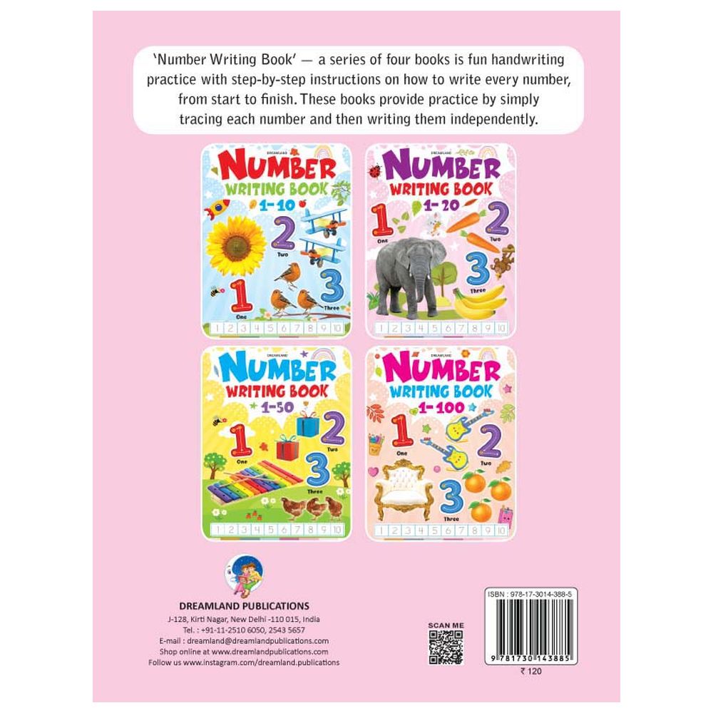 Number Writing Books - 1 To 20