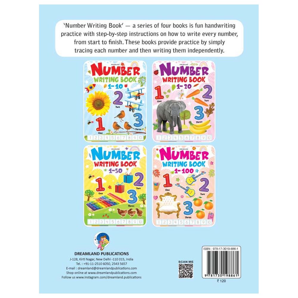 Number Writing Books - 1 To 10