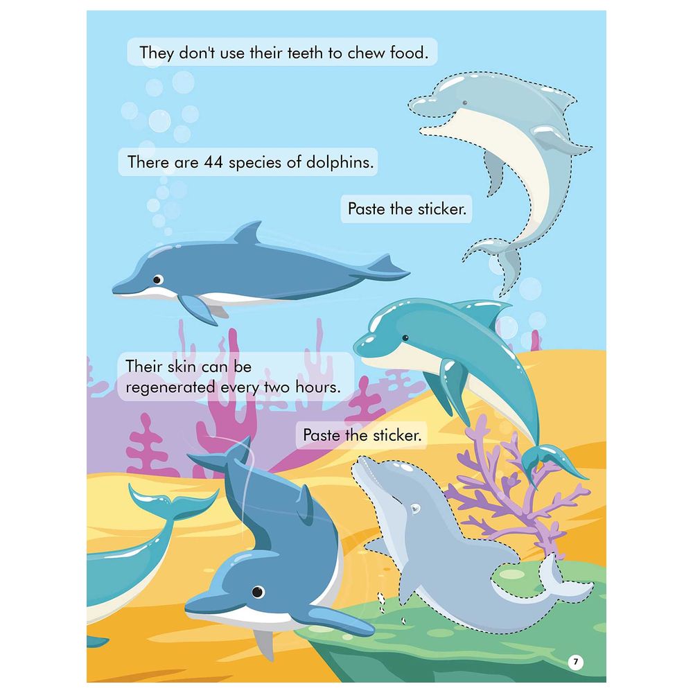 كتاب أنشطة وملصقات Explore The Sea