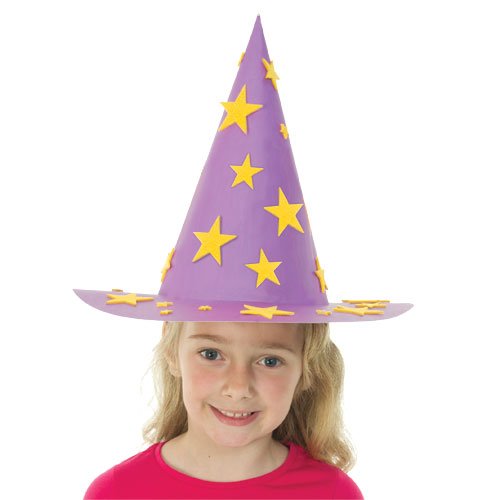Baker Ross - Coloured Witch & Wizard Hats - Pack of 3