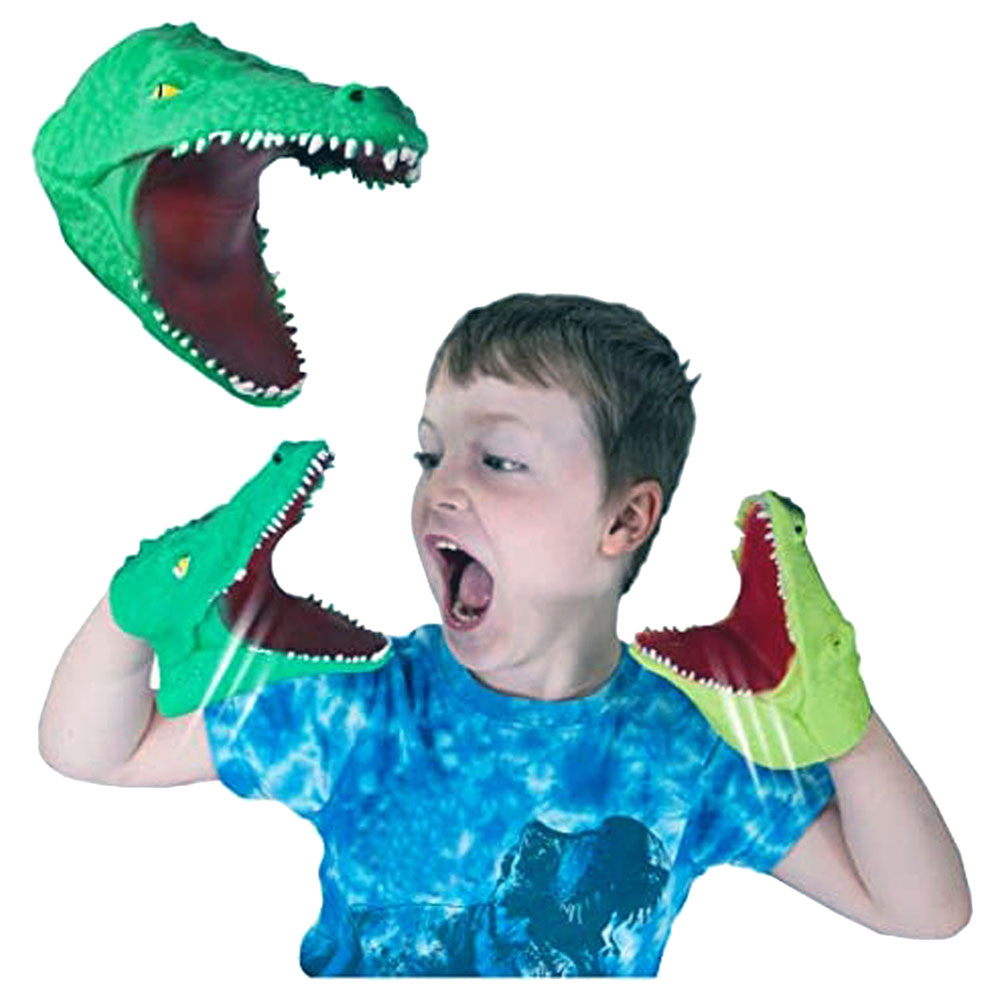 Deluxe Base - Snap Attack Hand Puppet - Crocodiles - Color May Vary