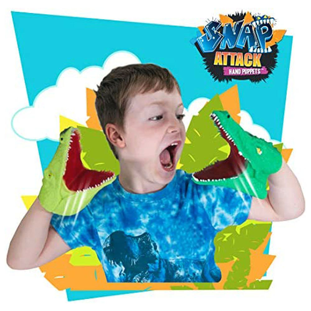 Deluxe Base - Snap Attack Hand Puppet - Crocodiles - Color May Vary