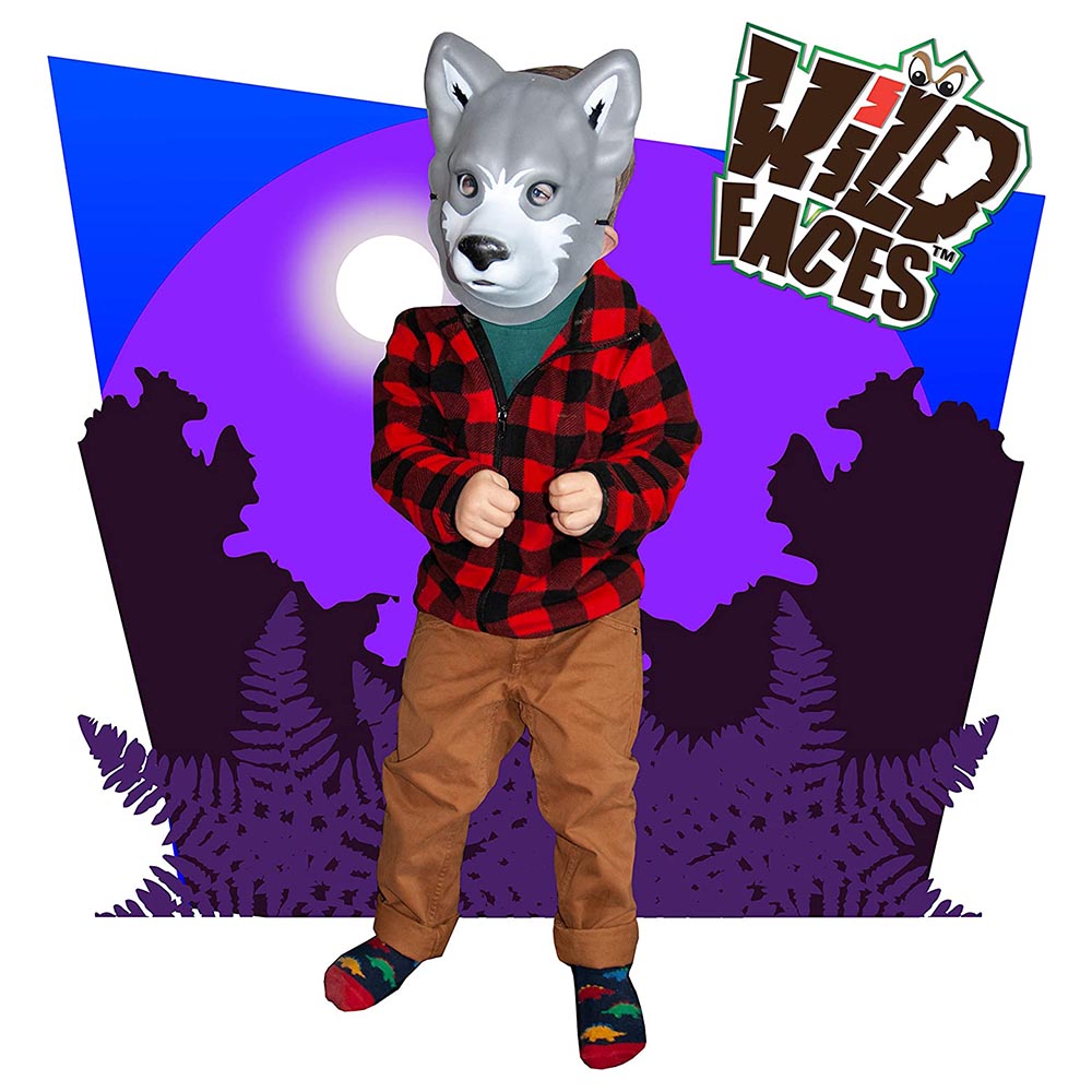 Deluxe Base - Wild Faces Mask - Wolf