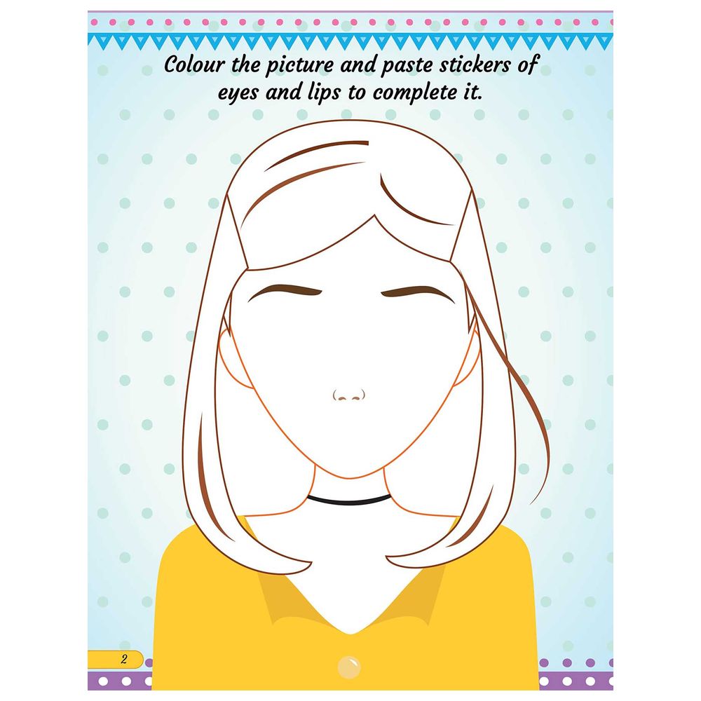Make A Pretty Face With 100+ Sticker Book