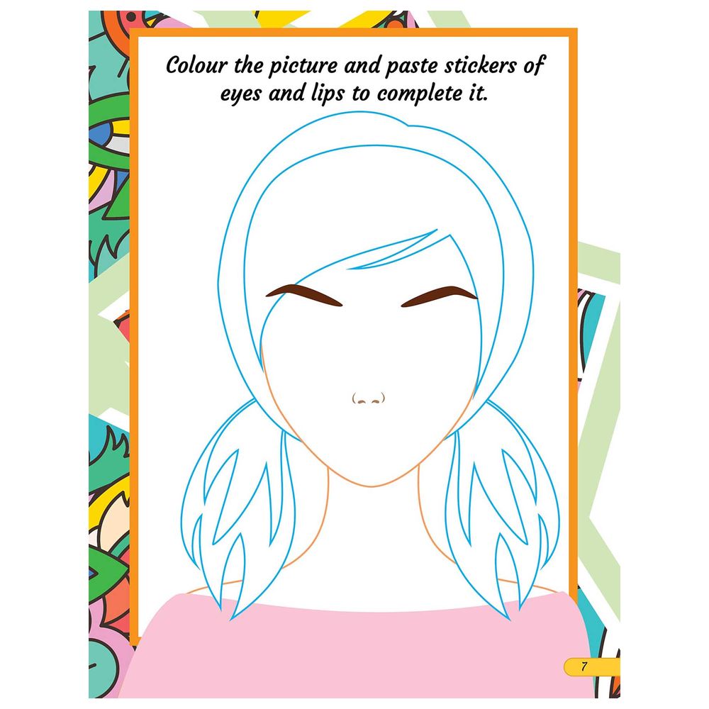 Make A Pretty Face With 100+ Sticker Book
