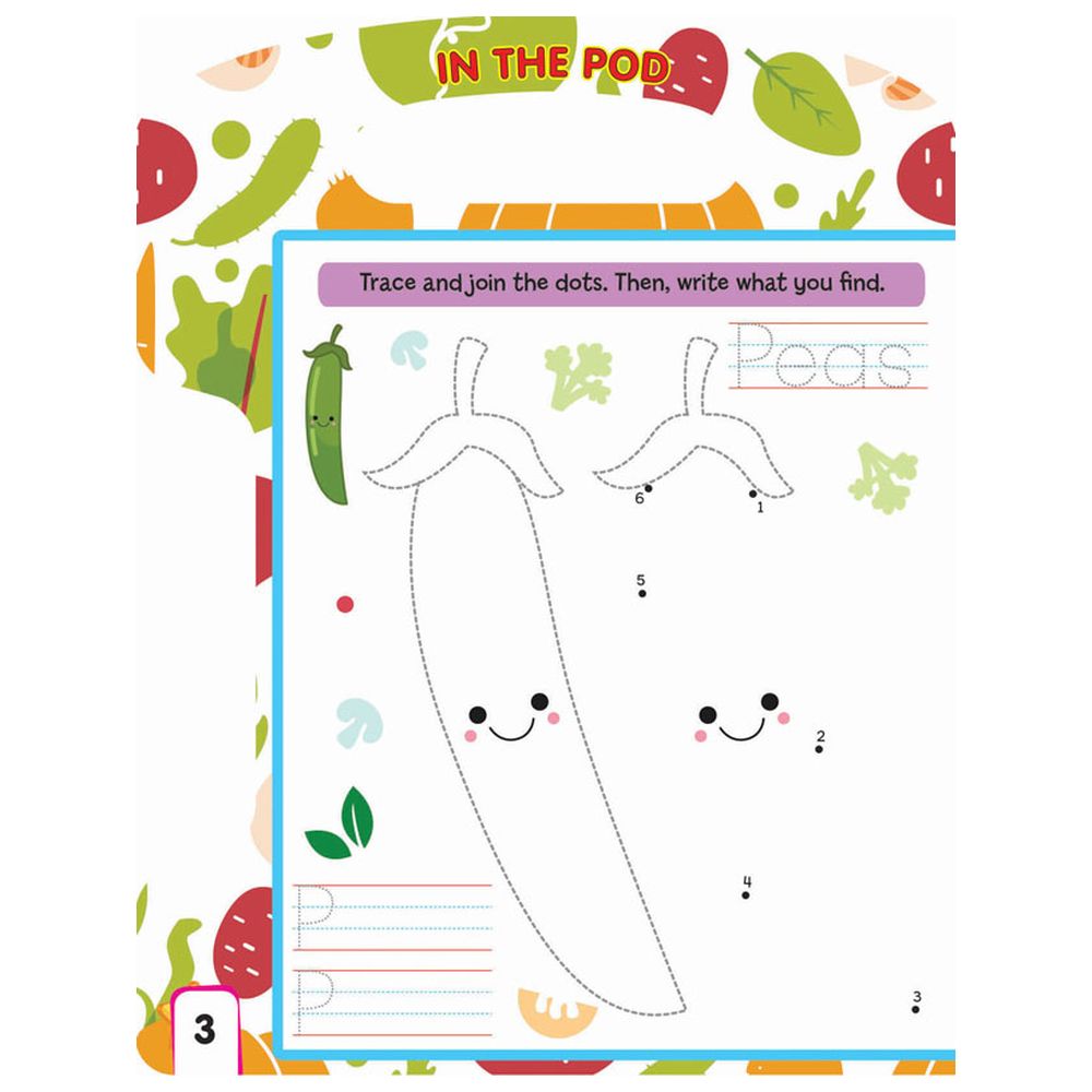 كتاب Write, Wipe & Write Again - Vegetables