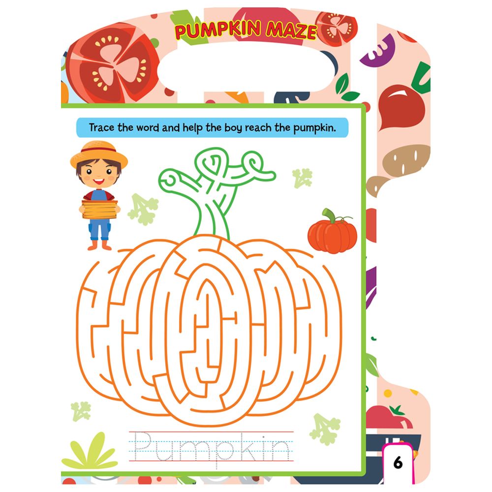 كتاب Write, Wipe & Write Again - Vegetables