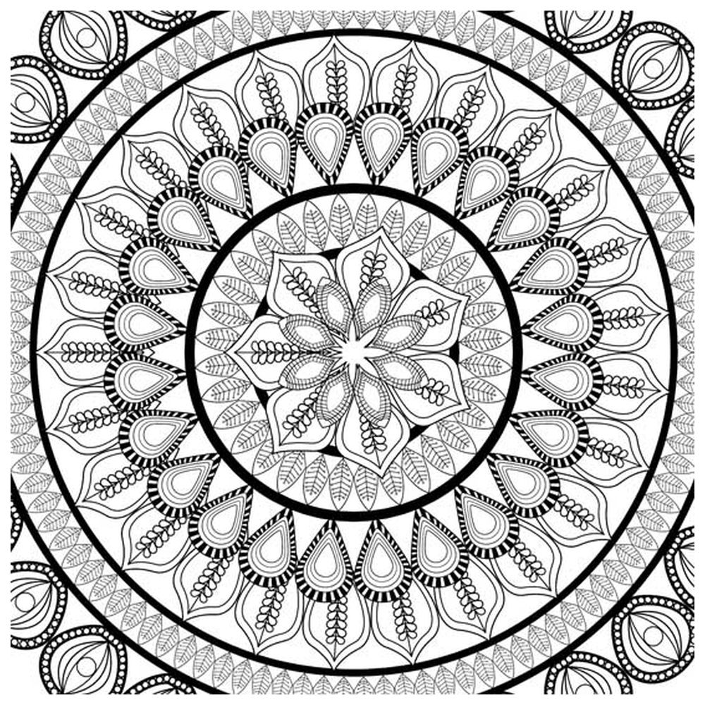 Refreshing Mandala Colouring Book For Adults