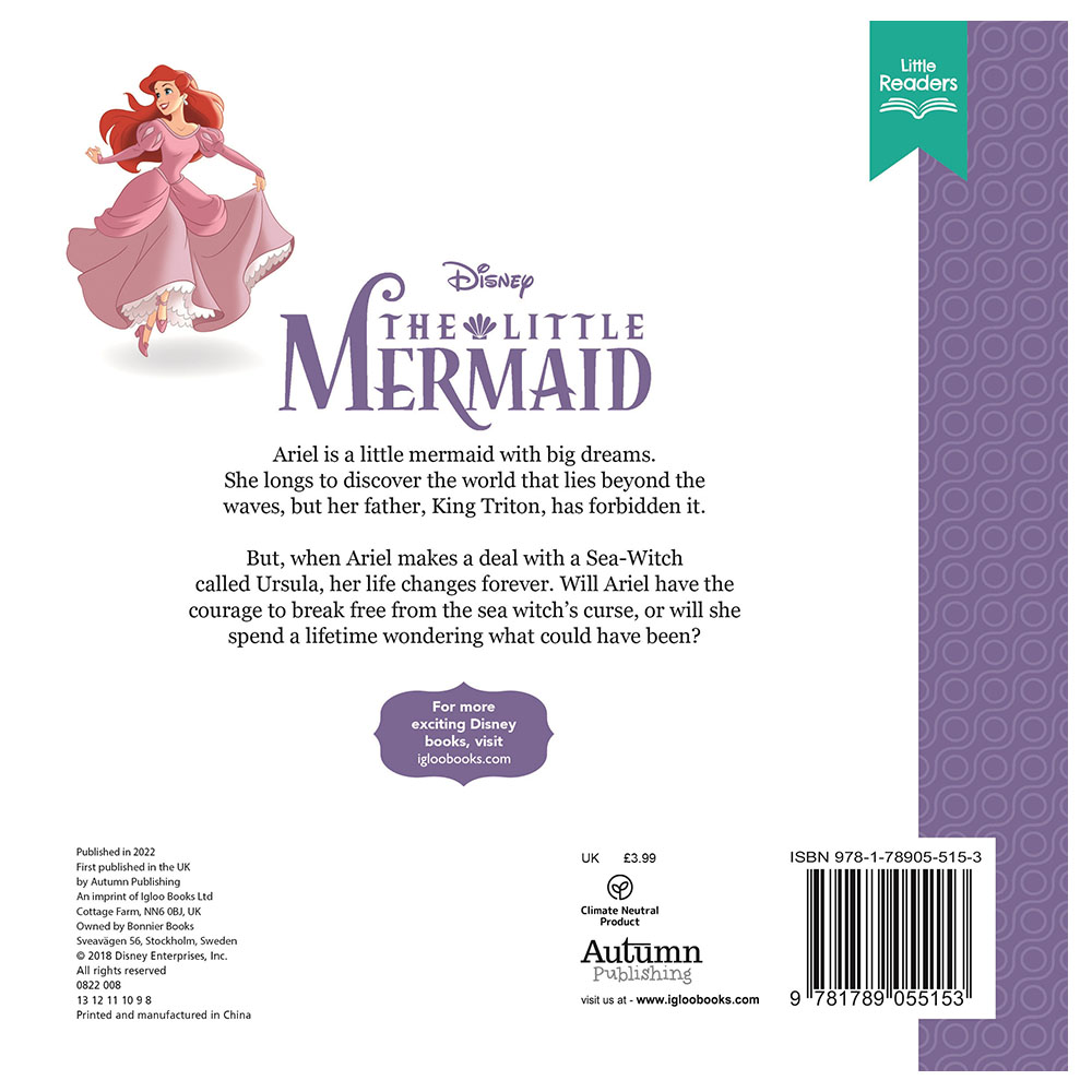 Disney Princess The Little Mermaid Story Book