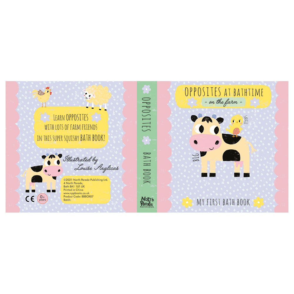 Bath Book In A Box: Opposites On The Farm