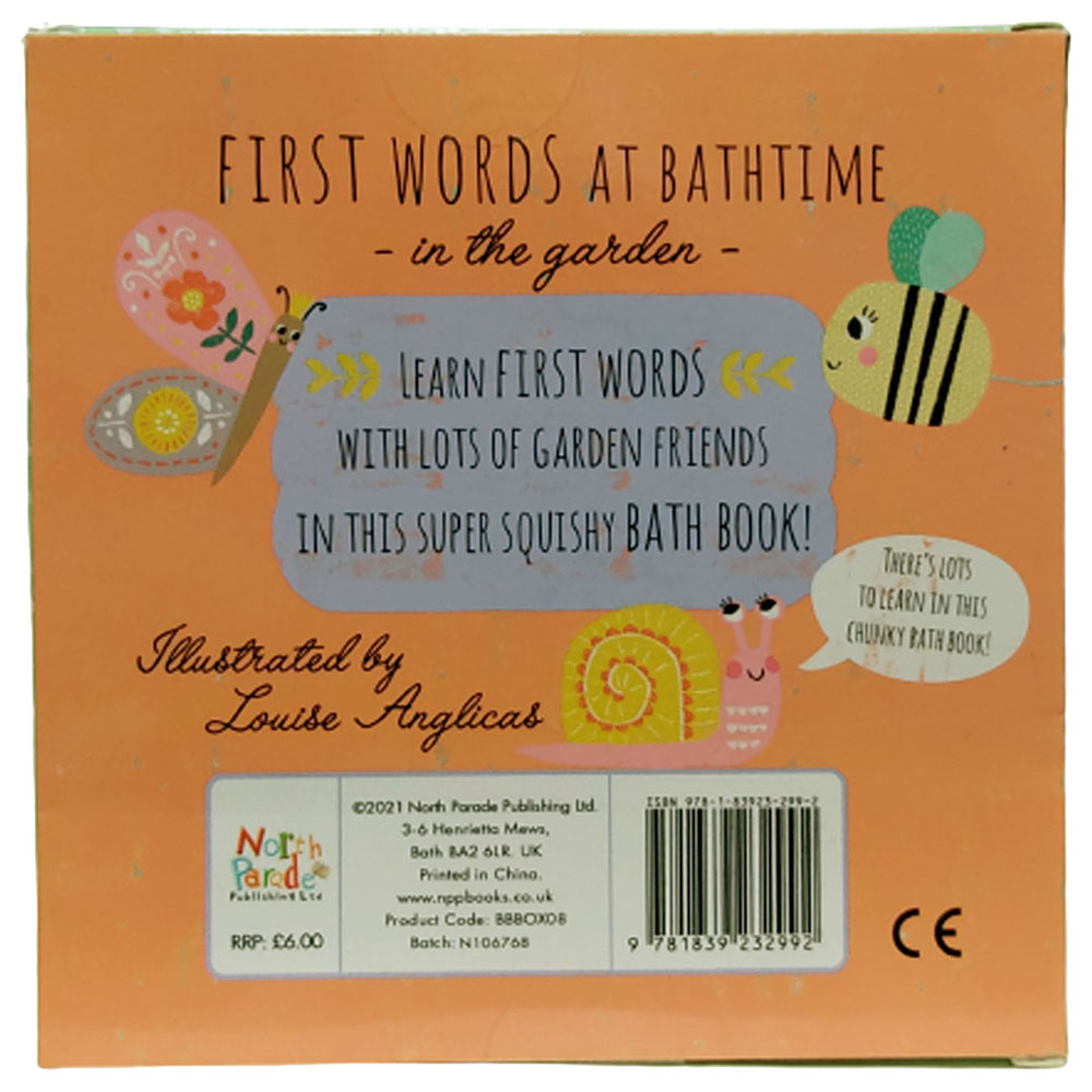 Bath Book In A Box: First Words In The Garden