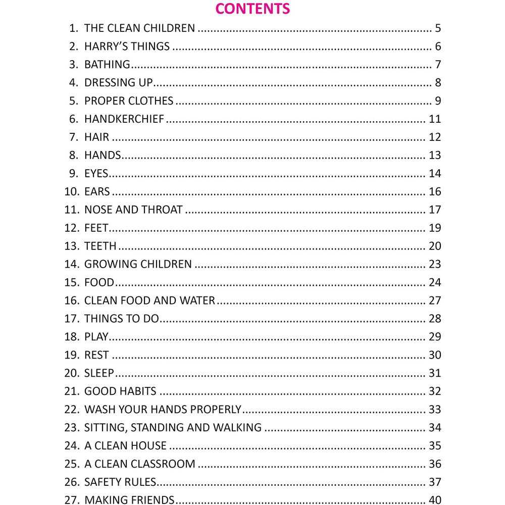 Children's Health Education - Book 1