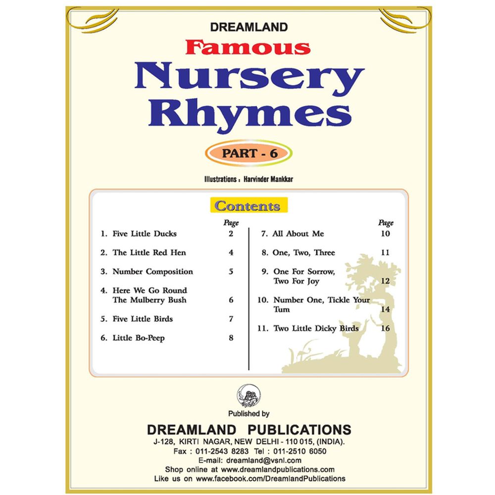 Famous Nursery Rhymes Book Part 6