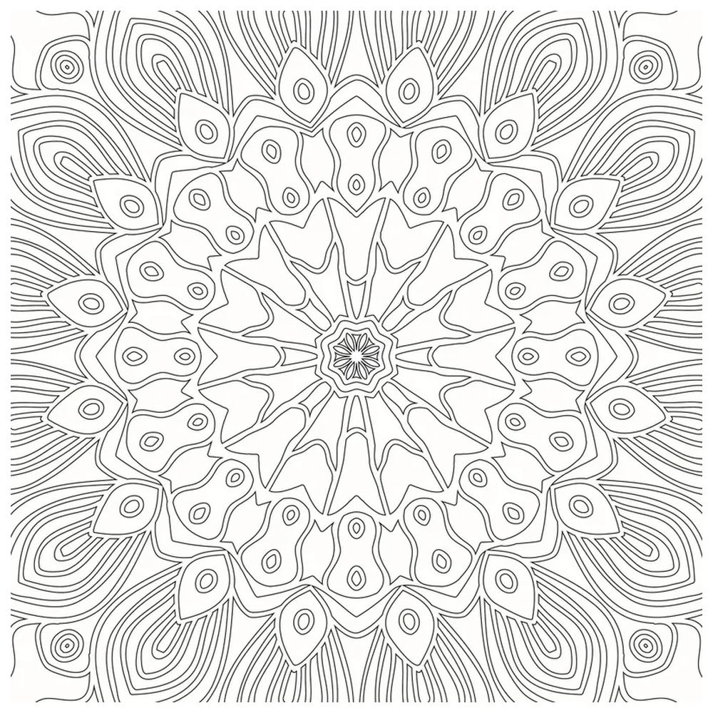 Refreshing Mandala Colouring Book - 1