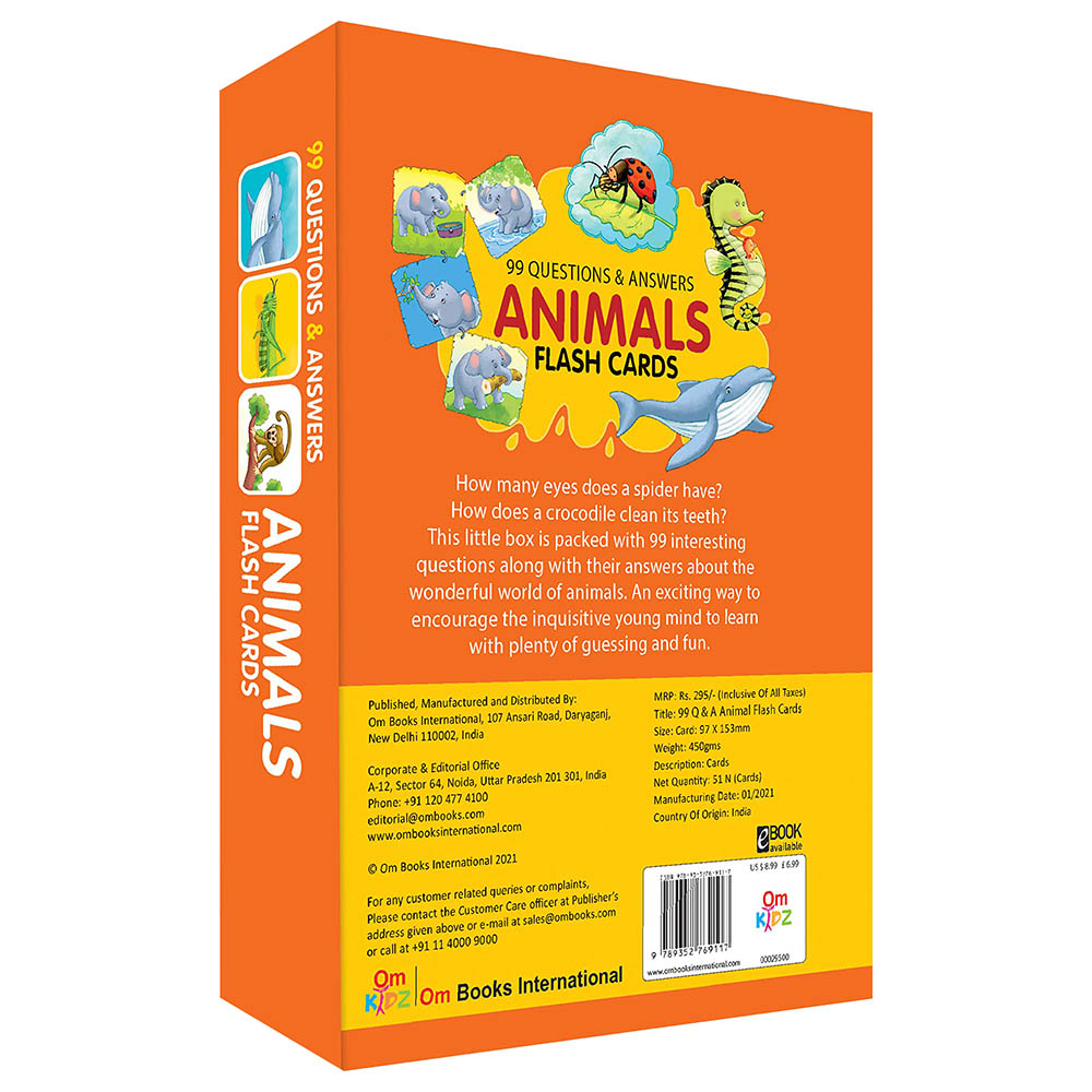 99 Question & Answers Animals Flash Cards