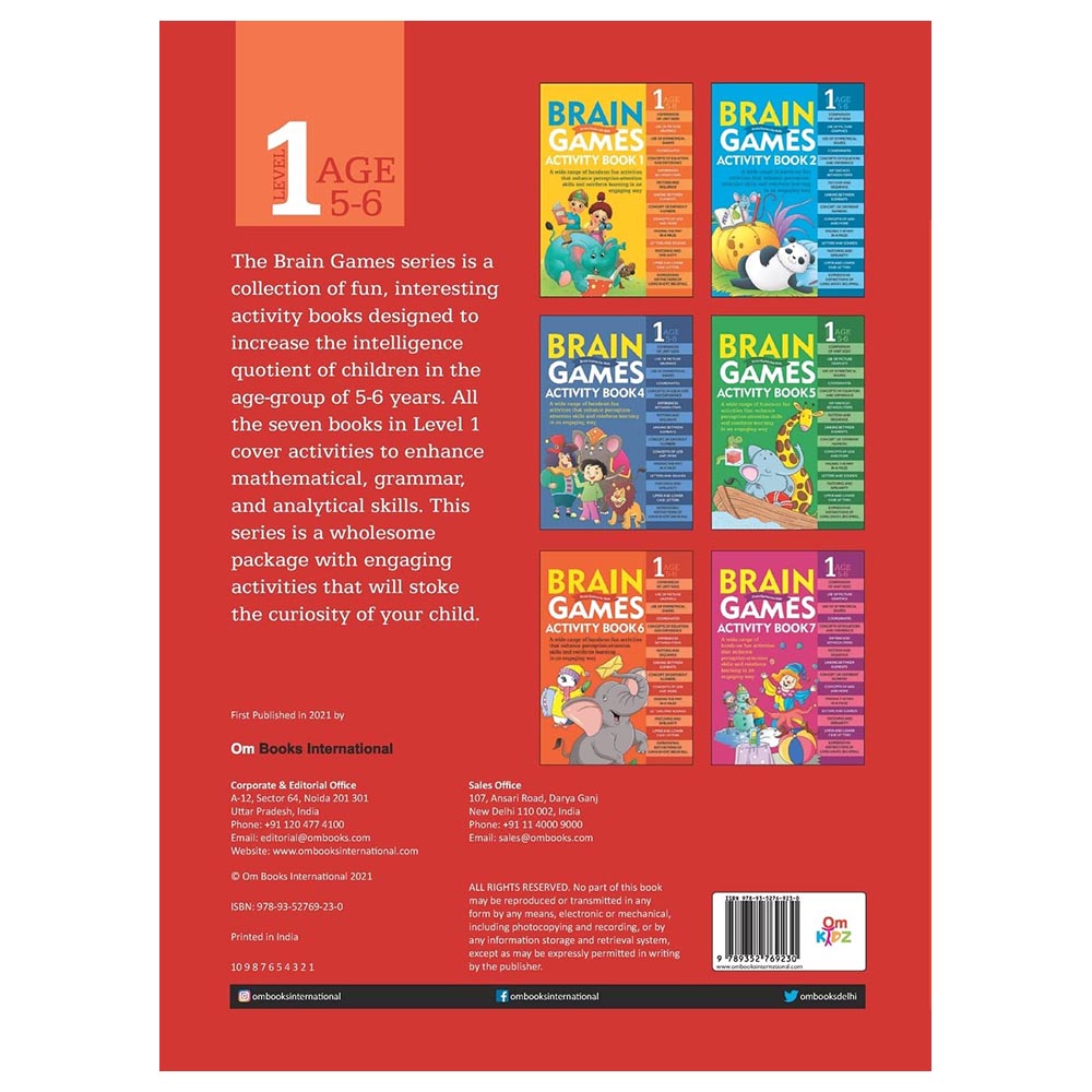 Om Books - Brain Games Activity Book 3