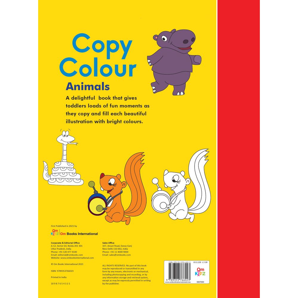 Animal Copy Colouring Book