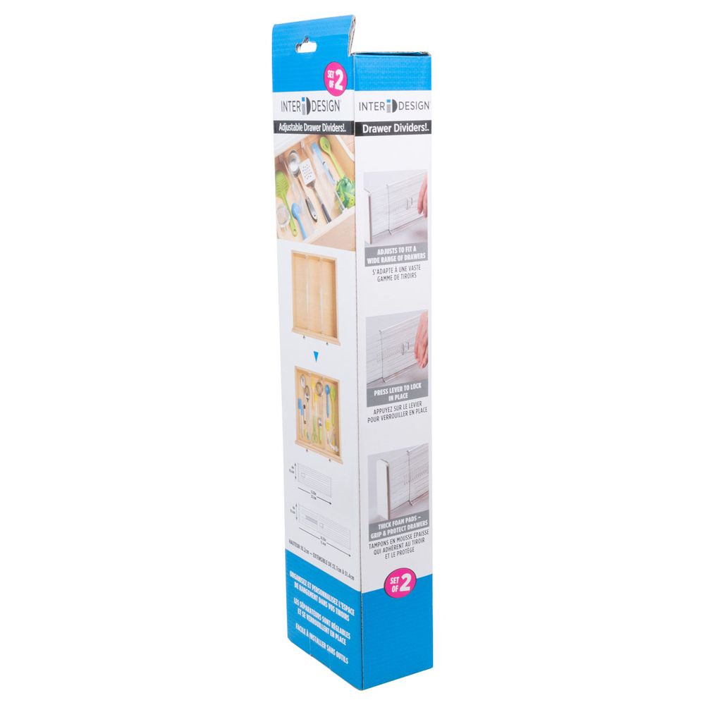 InterDesign - Drawer Divider Adjustable - Clear