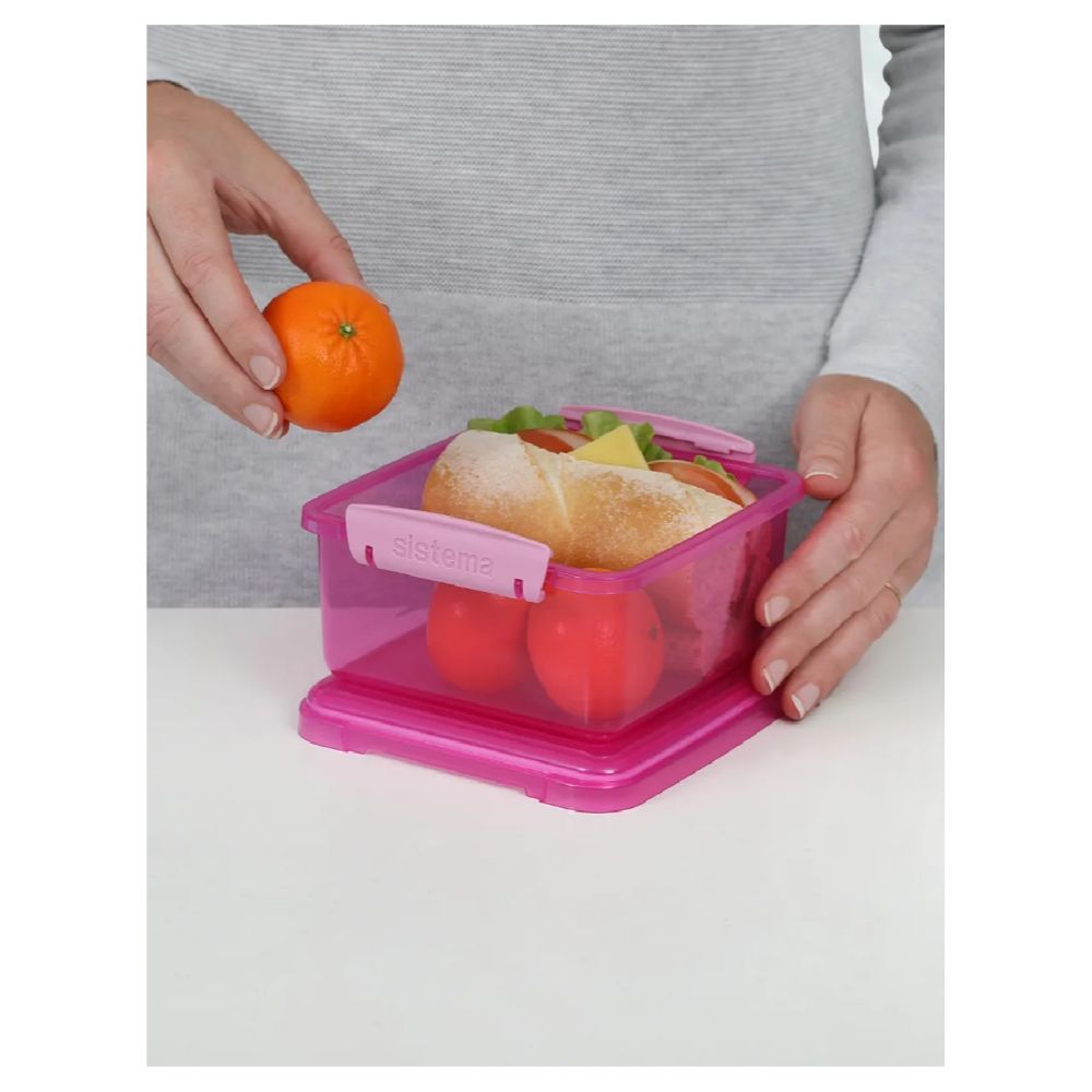 Sistema - Lunch Plus Container - 1.2L - Pink