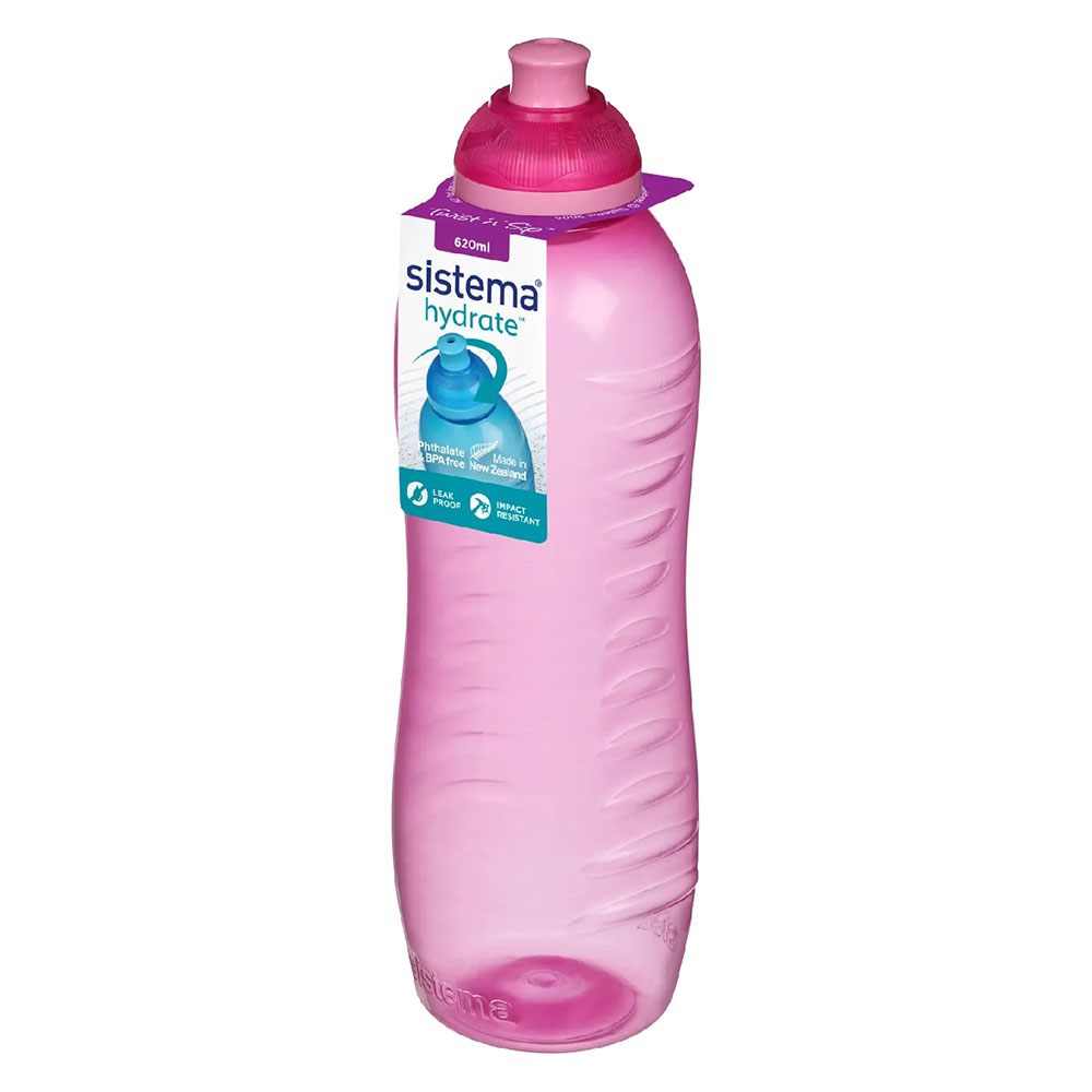 Sistema - Squeeze Bottle - Pink - 620ml